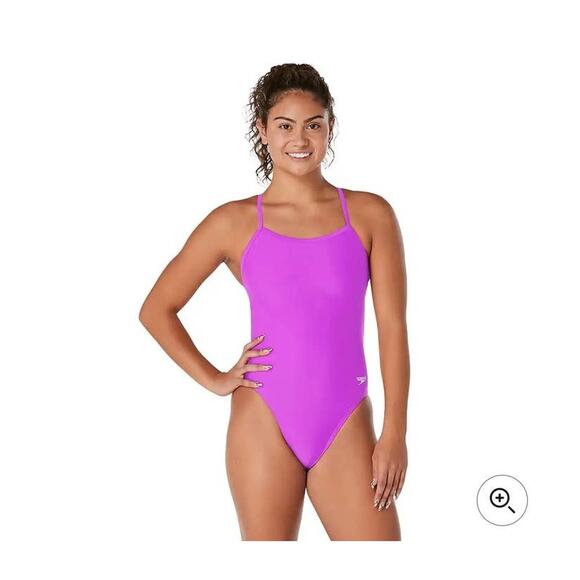 NWT Speedo Solid The One Back One Piece - 0 / 26 - lost lavendar - 0 / 26 - Picture 1 of 5